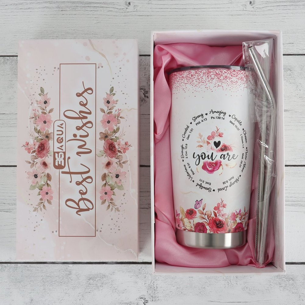 Travel Tumbler "You Are" Amazing, Capable, Enough, Never Alone, Always Loved...